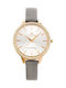 G.Rossi Women's Watch with Gray Leather Strap