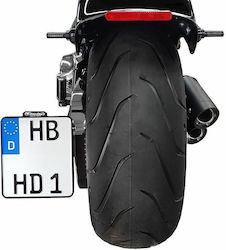Heinz Bikes Motorrad-Kennzeichenhalter und -rahmen Led Rücklicht Slip-in Hbskz-fl Transparent Kristall 1 Stück