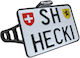 Heinz Bikes Motorrad-Kennzeichenhalter Und -Rahmen Led Rücklicht Slip-in Hbskz-fx-ch Transparentes Kristall 1 Stück