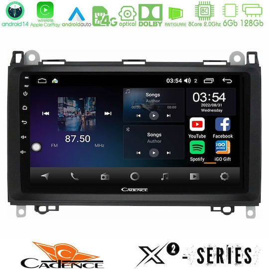 Cadence Автомобилна Аудио Система (Блутут/USB/WiFi/GPS/Apple-Carplay/Android-Auto) с Тъчскрийн 9"