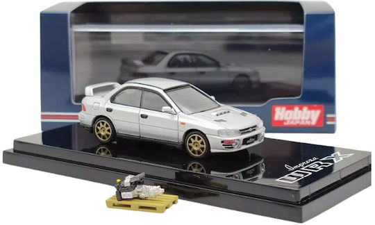 Machetă Mașină Subaru Impreza Wrx Gc8 1992 Argintie Scara 1:64