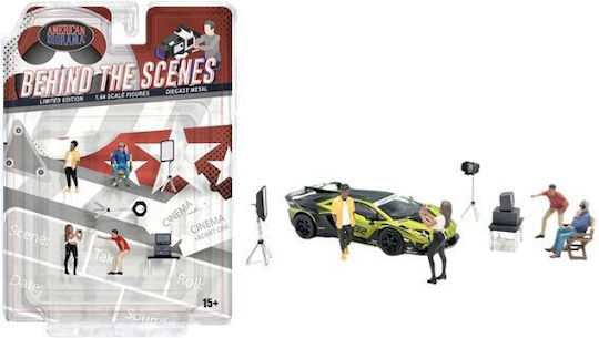 Set Figurine Behind Scenes 4 Figurine Și 6 Accesorii 1:64 American Diorama Ad-2426