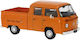 Macheta Auto Vw Volkswagen T2 Doka Orange 1:43 Ixo
