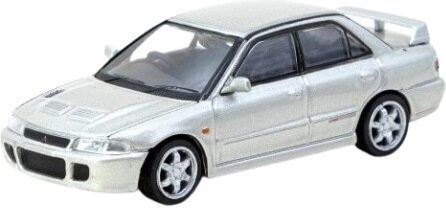 Auto Mitsubishi Lancer GSR Evolution Sonderedition Silber 1:64 Tarmac