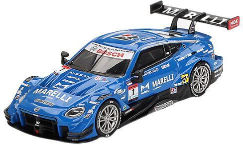 Machetă Mașină Nissan Z GT500 #1 Marelli Impul Z Super GT Series 2023 Scara 1:64 Mini GT MGT00849-BL