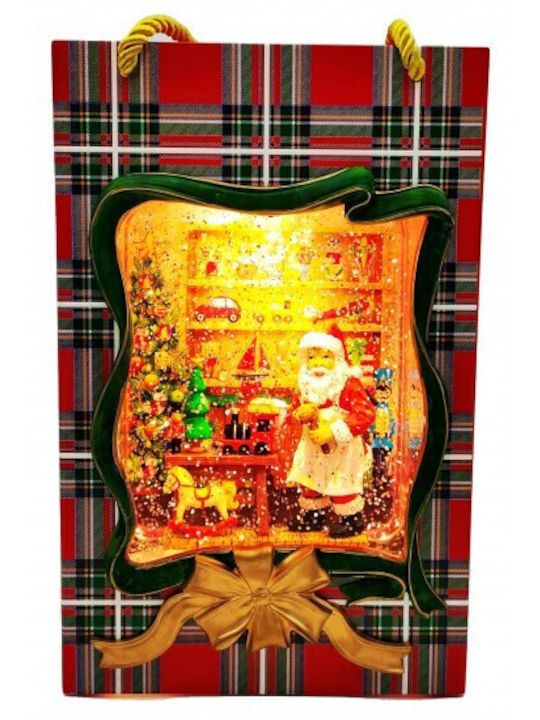 Christmas Decorative Gift Lighted with Santa Claus 15x23.5cm