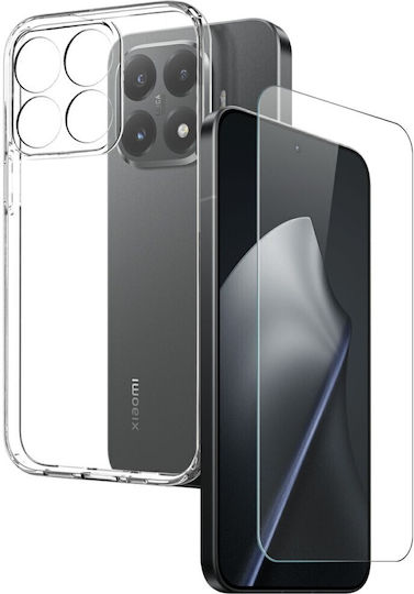 Northjo Back Cover Σιλικόνης Σετ με Τζαμάκι Διάφανο (Xiaomi 15T Pro)