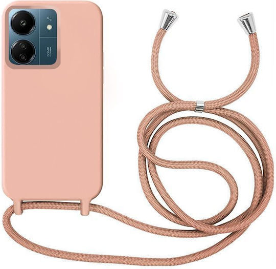 Orso Liquid Back Cover Metallic with Strap Beige (Poco C85)