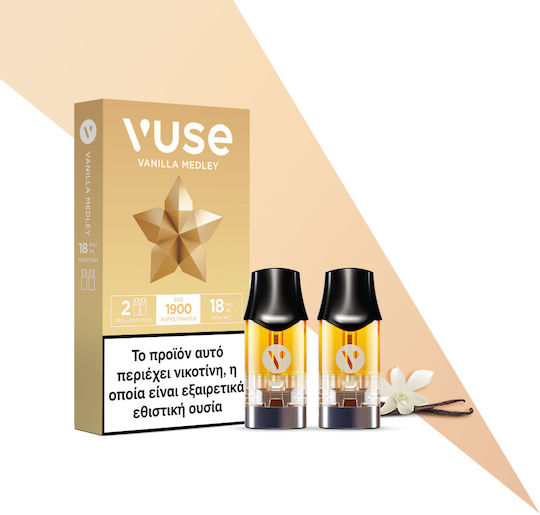 vuse pro pods vanilla medley Vuse Pro Vanilla Medley Ανταλλακτικά Ηλεκτρονικού Τσιγάρου 1.9ml