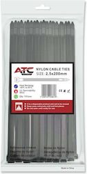 ATC Δεματικά Καλωδίων Πλαστικά 200mmx2.5mm σε Μαύρο χρώμα (100τμχ) (20.007.0012) ATC Δεματικά Καλωδίων Πλαστικά 200mmx2.5mm σε Μαύρο χρώμα (100τμχ) (20.007.0012)