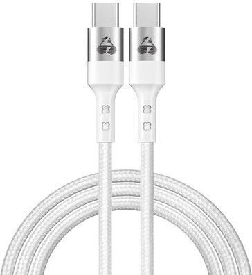 Powertech USB 2.0 Cable USB-C Male - USB-C 60W PD White 1m
