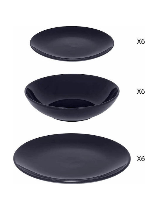 Secret de Gourmet Plate Shallow Blue 18pcs