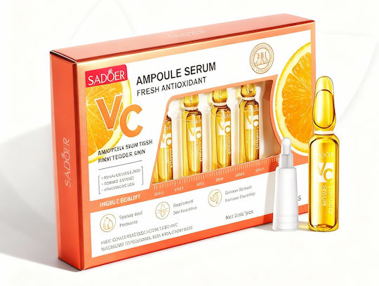 Serum Față cu Vitamina C pentru Detoxifiere și Strălucire 7x2ml
