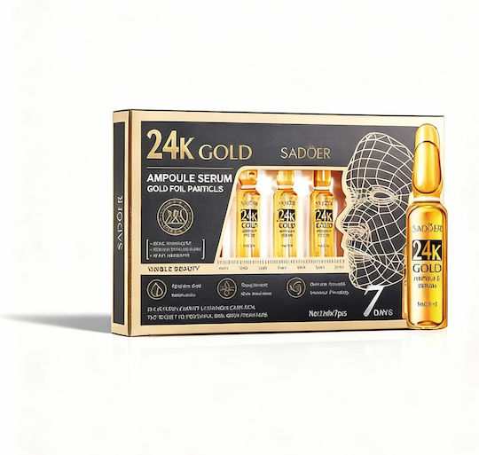 Serum Ampulă Pentru Față Cu Colagen Pentru Strălucire Și Lifting 7x2ml