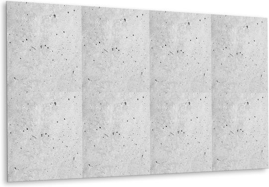 Wandsticker Vinyl Panel Leichte Anbringung Architektonischer Beton 100x50 Cm