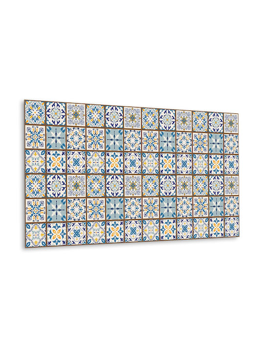 Vinyl Wall Panel Sticker Kitchen or Bathroom Arabic Puzzle 100x50 Cm