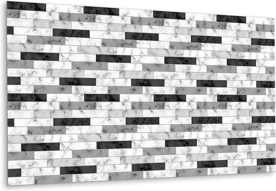 Autocolant Panou Vinilic Decorare Perete Plăci de Marmură 100x50 Cm