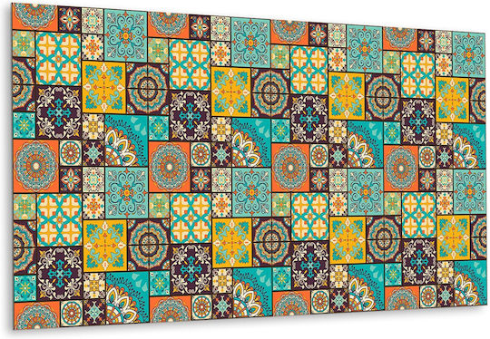 Panou De Perete Autocolant Vinilic Bucătărie Sau Baie Patchwork 100x50 Cm