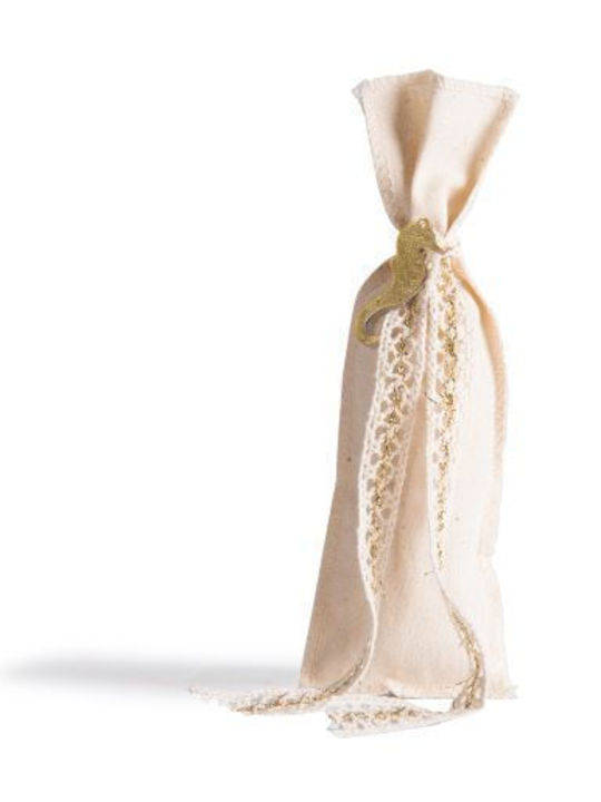 Beauty Home Fabric Pouch for Gift Ecru 6x19cm.