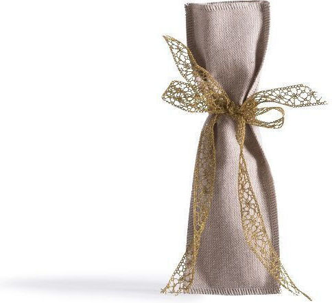 Beauty Home Fabric Pouch for Gift Beige 6x19cm.