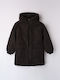 Kids' Fur Double Sided with Hood Black