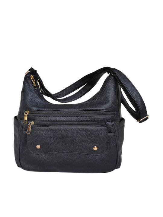 Leather Women's Bag Shoulder Black