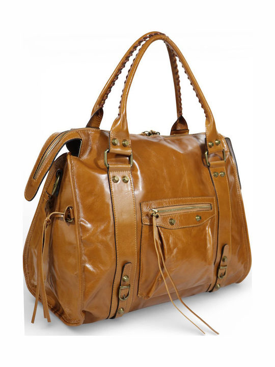 Passaggio Leather Γυναικεία Tote Τσάντα Δερμάτινη