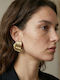 SSLM Σετ Σκουλαρίκια Καρφωτά Επιχρυσωμένα