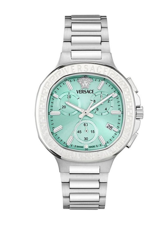 Versace Women's Watch Chronograph with Silver M...