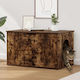 Vidaxl Cat House Smoked Oak 85 x 55 x 53.5 cm E...