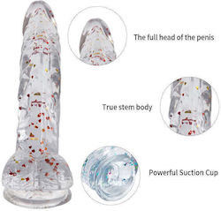 Glass Dildo With Suction Cup Transparent