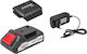 Raider Battery Set Capacity 2Ah 20V with Charger