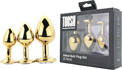 Toosh Πρωκτικές Σφήνες Σετ Small Χρυσές Toosh Πρωκτικές Σφήνες Σετ Small Χρυσές