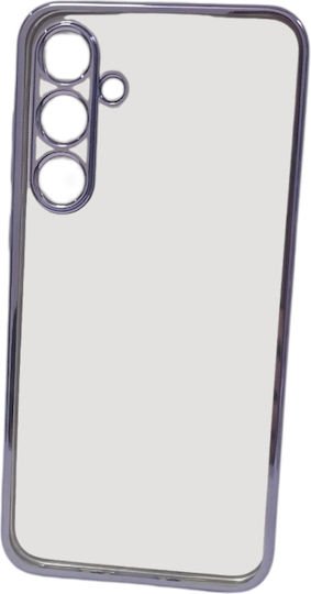 Naxius Plating Umschlag Rückseite Silikon Lila (Galaxy A35)
