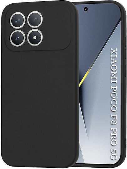 Techsuit Softflex Задна корица Силикон Черен (Poco F8 Pro)
