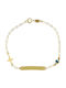 Senzio Belibasakis Kids Bracelet ID from Gold 9K