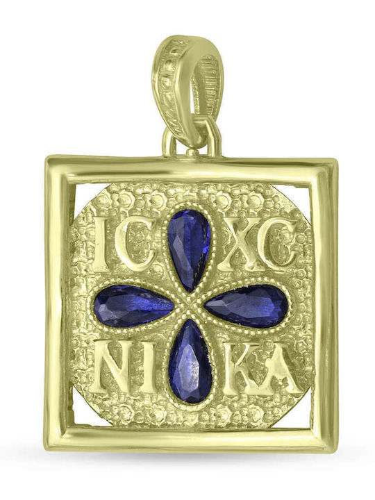 Χρυσόλιθος Charm από Χρυσό 9Κ