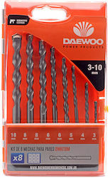 Daewoo Betonbohrersatz Zylindrischer Schaft 8 Stück 10 8 8 6 6 5 4 3 Mm Daewoo Betonbohrersatz Zylindrischer Schaft 8 Stück 10 8 8 6 6 5 4 3 Mm