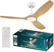 Philips Olas Ventilator De Tavan 132cm Cu Lentile De Mărire Maro / Alb
