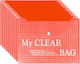 Transparent File Folder A4 Button – Red