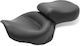 Mustang Double Driver Passenger Motorcycle Seat Honda 00-08 Vt1100 Sabre 97-08 Spirit 87-97 Shadow 95-01 Ace Mustang 1-piece 2-up Wide Touring Vintage Seat Plain Black