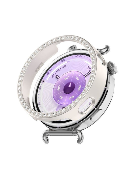 Plastic Case with Glass in Beige color for Huawei Watch GT 6 41mm