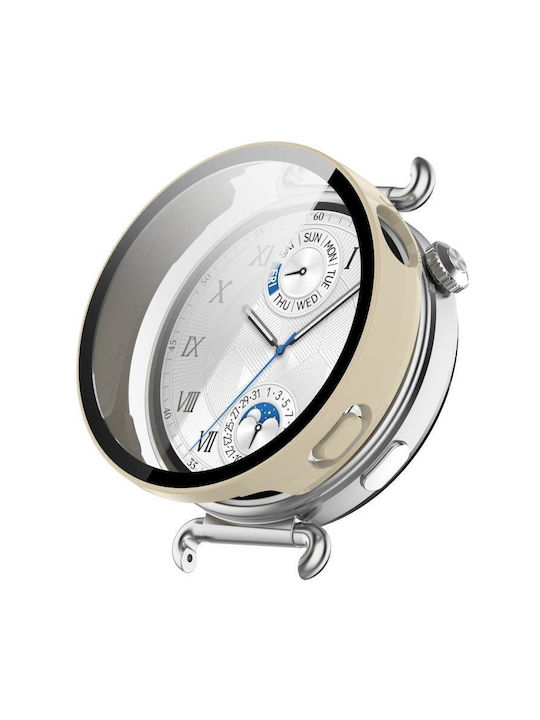 Carcasă de Plastic cu Sticlă în culoarea Alb pentru Huawei Watch GT 6 41mm