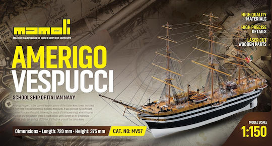 Mamoli Amerigo Vespucci Дървена Мащаб 1:150 Mv57