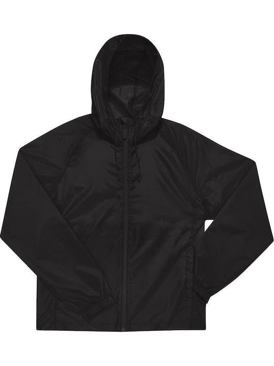 B&C Winter Jacke Winddicht Schwarz