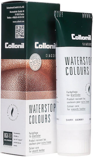 Collonil Waterstop Colours Cremă Pentru Pantofi Cu Ulei De Migdale 75 Ml 438-darkberry