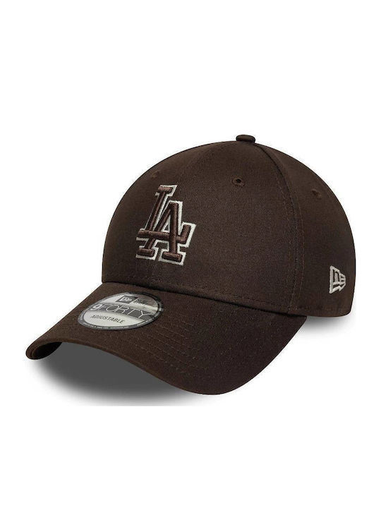 60759082 New Era Team Outline 9forty Los Angeles Dodgers Adjustable Cap Brown Color