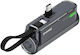 Sharge Flow Μini2 Power Bank 5000mAh 22.5W Черен