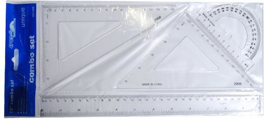 Set of Rulers 4 Pieces Set 6 Pieces