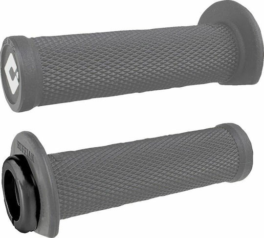 Odi Grip Closed Handlebar 22mm Length 12.5cm Ruffian 3/4 Flange Diamond Knurled Universal Dual J33rfg-b Gray